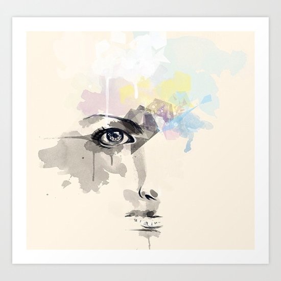 Beyond Her Tears Art Print