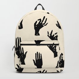 Witch hands pattern. Repeated vector illustration. Backpack