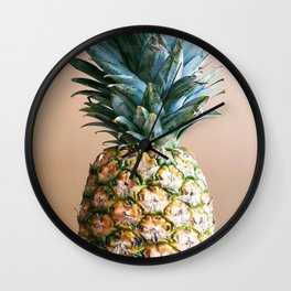 El Jefe Wall Clock | Stilllife, Pineapple, Sweettreat, Kingoffruit, Color, Digital, Photo, Tropicalfruit, Tropicalphotography 