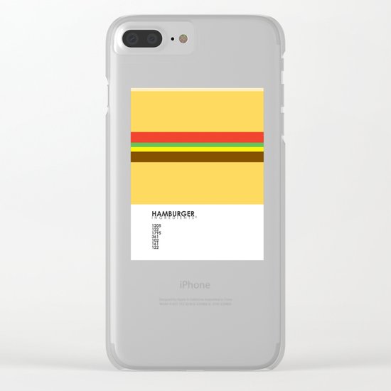 Pantone Food - Hamburger Clear iPhone Case