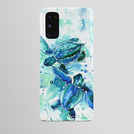 Turquoise Blue Sea Turtles in Ocean Android Case