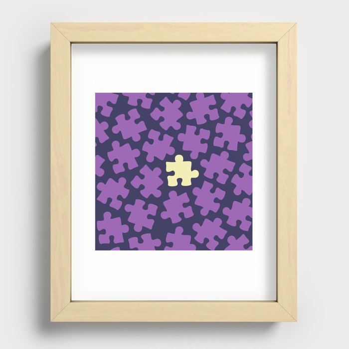 Special and unique puzzle pattern 2 Recessed Framed Print