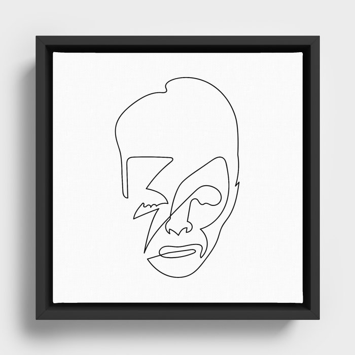 Invisible boy Framed Canvas
