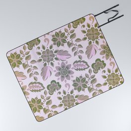 Floral Pattern, leaves, flowers, pattern, nature Picnic Blanket