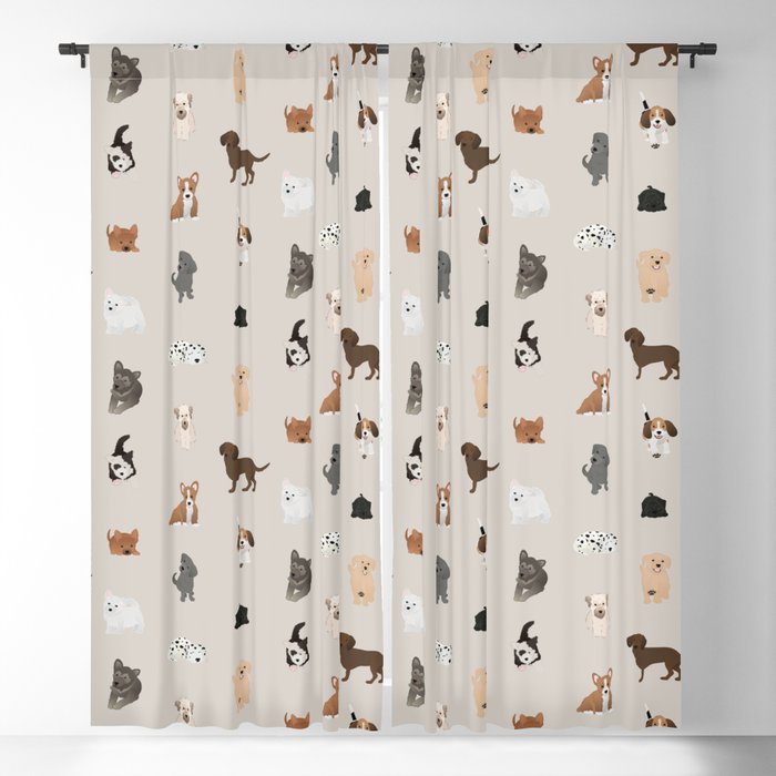 dogs Blackout Curtain