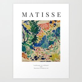 Landscape at Collioure - Henri Matisse - Exhibition Poster Art Print