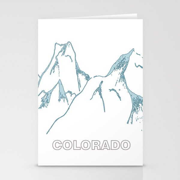 Colorado Mountains Stationery Cards