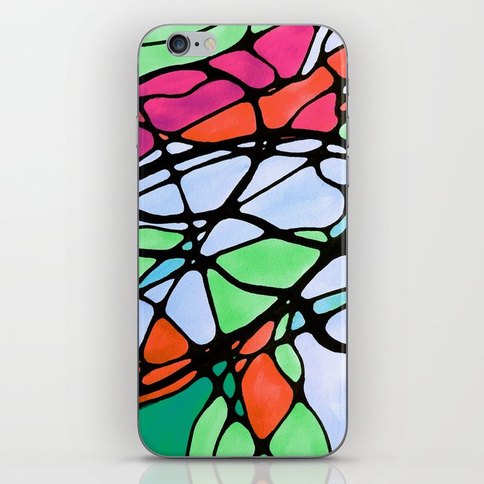 Neurographic pattern with a circles and variety shapes by MariDani iPhone Skin