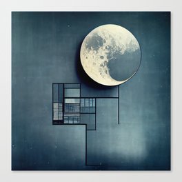 The moon, by Ludwig Mies van der Rohe Canvas Print