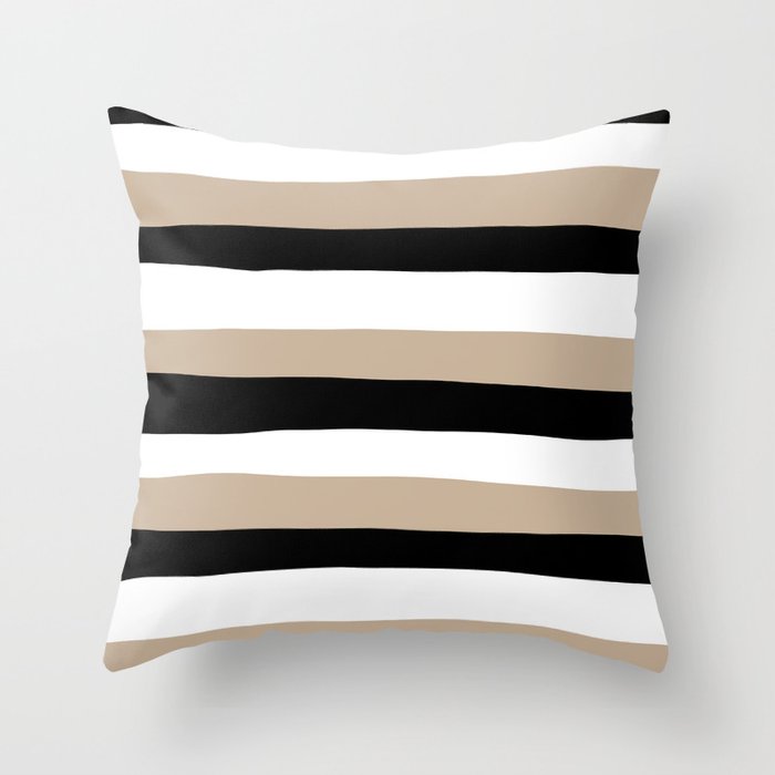 Black and discount taupe throw pillows