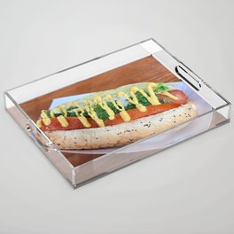 Chicago Style Hot Dog Acrylic Tray