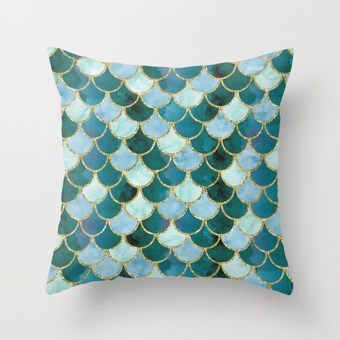 mermaid scale cushion