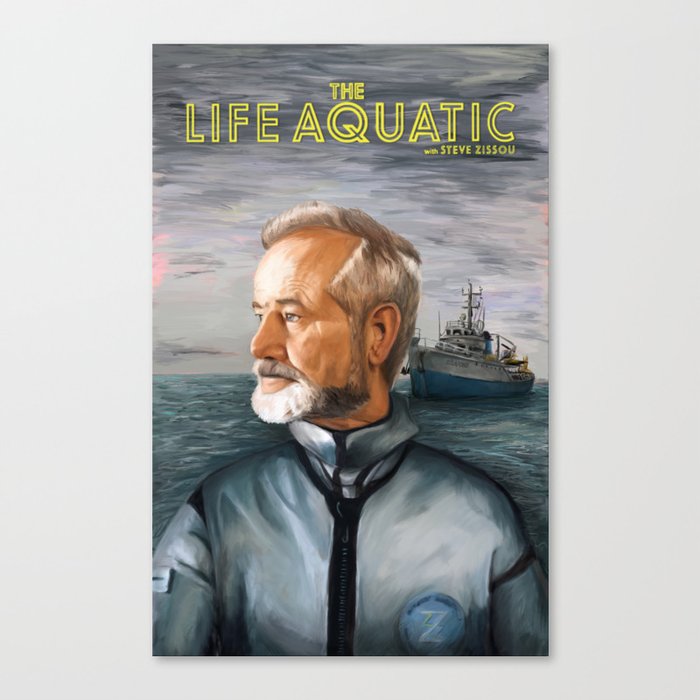 The Life Aquatic With Steve Zissou Canvas Print By Graffitiwar