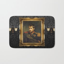 Brad Pitt - replaceface Bath Mat | People, Painting, Vintage, Digital, Curated 