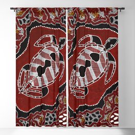 Authentic Aboriginal Art - Turtle Dreaming Blackout Curtain