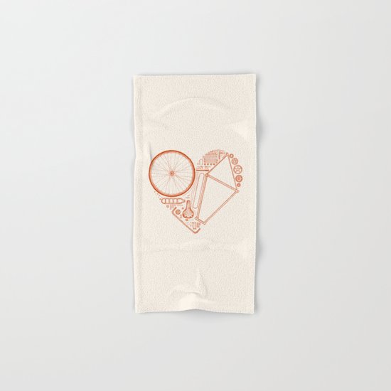 Love Bike Hand & Bath Towel
