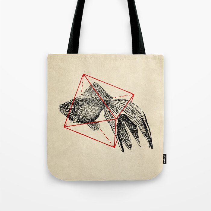 Fish In Geometrics III Tote Bag