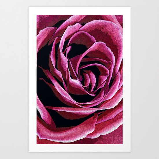 Rose Sketch Art Print