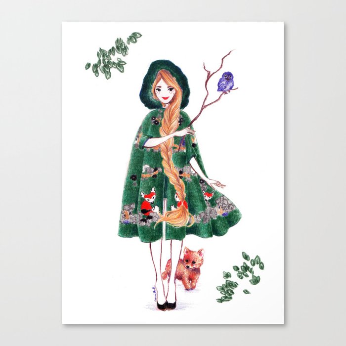 Fairy of the Woods Canvas Print