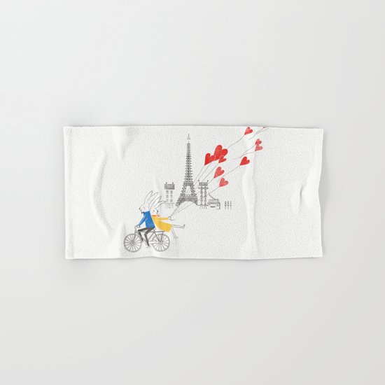 Paris in Love Hand & Bath Towel