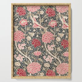Vintage William Morris Cray Pink Floral Serving Tray
