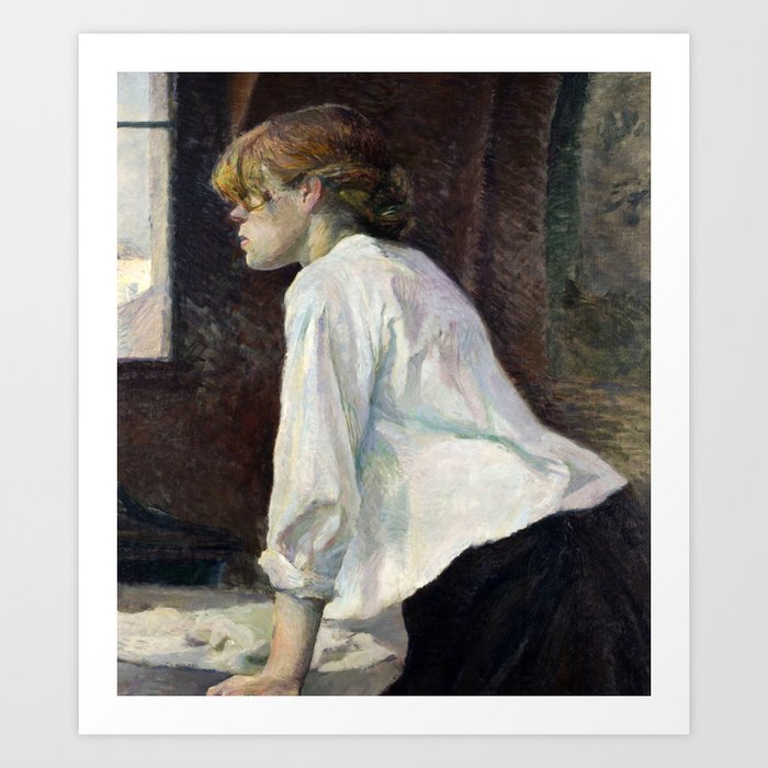 анри де тулуз-лотрек crouching woman with red hair