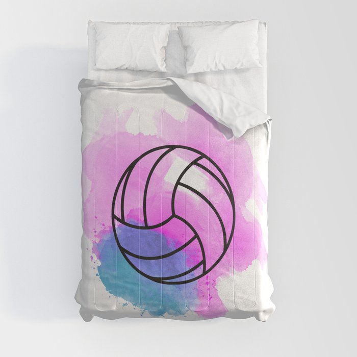 Volleyball Watercolor Comforter