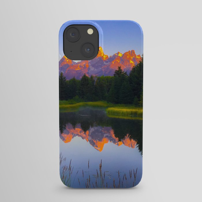 Grand Teton Sunrise Vibrant Print iPhone Case
