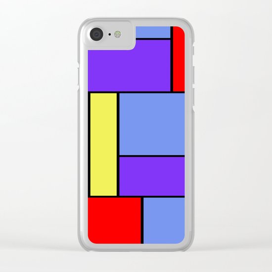 Abstract #482 Clear iPhone Case