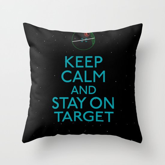 Stay on target Throw Pillow