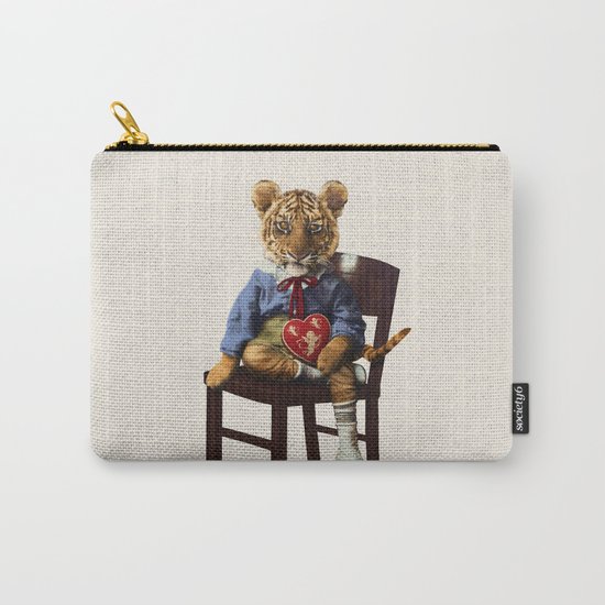 Tiny Tiger Valentine Carry-All Pouch