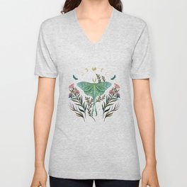 Luna and Forester V Neck T Shirt