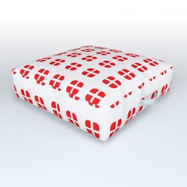 flag of Switzerland - with soft square Outdoor Floor Cushion