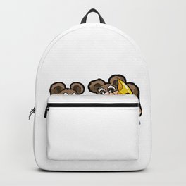 MICE EATING CHEESE MOON Mouse Gouda Halfmoon Gift Backpack