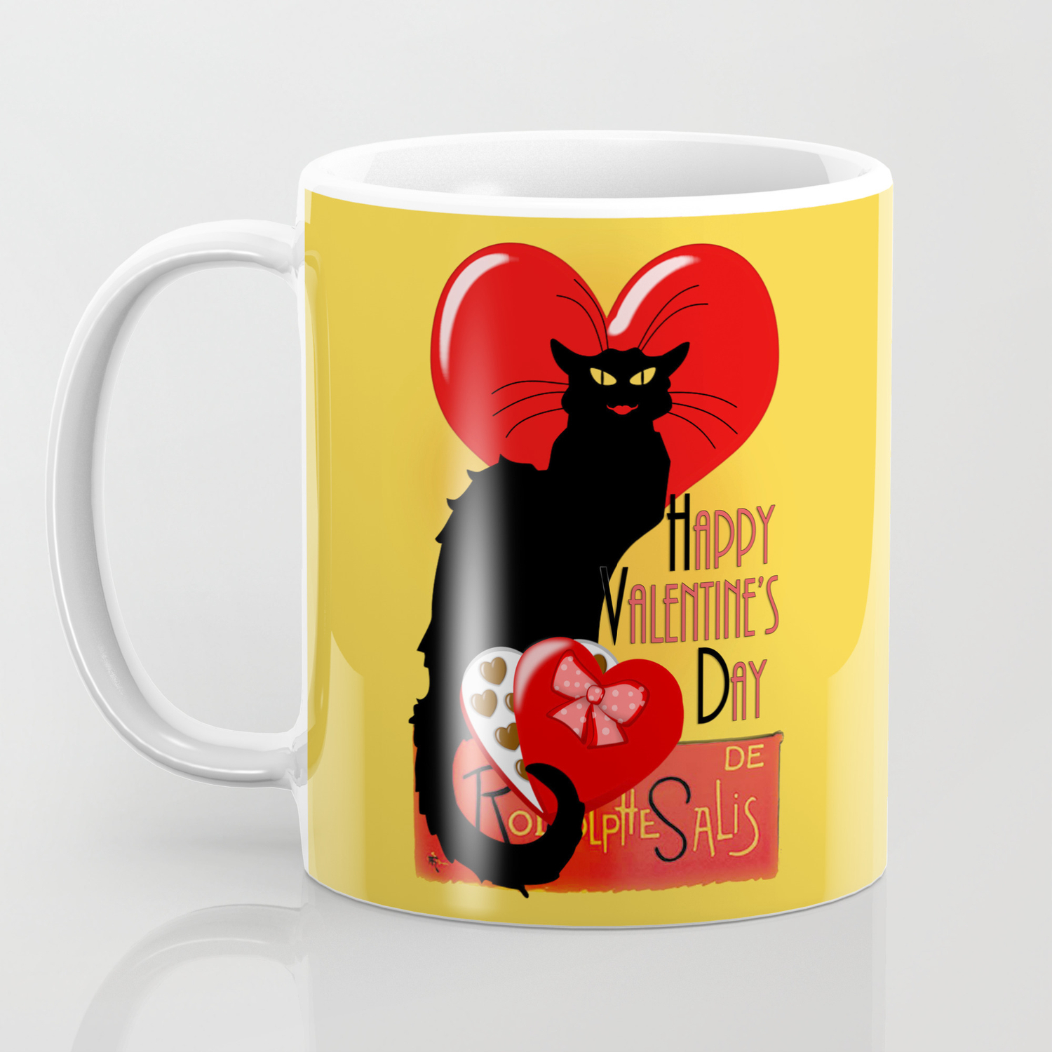 Le Chat Noir Valentine Coffee Mug By Gx9designs Society6