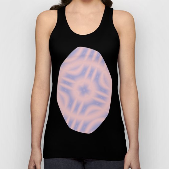 Spacial Coordinates in Rose Quartz and Serenity Unisex Tank Top