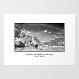 Doodsklip Art Print | Nature, Doodsklip, Digital, Reserve, Landscape, Baviaanskloof, Black and White, Photo 