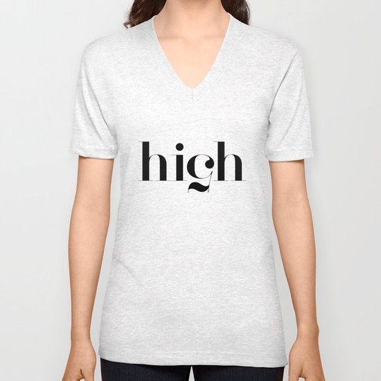 Typography Unisex V-Neck