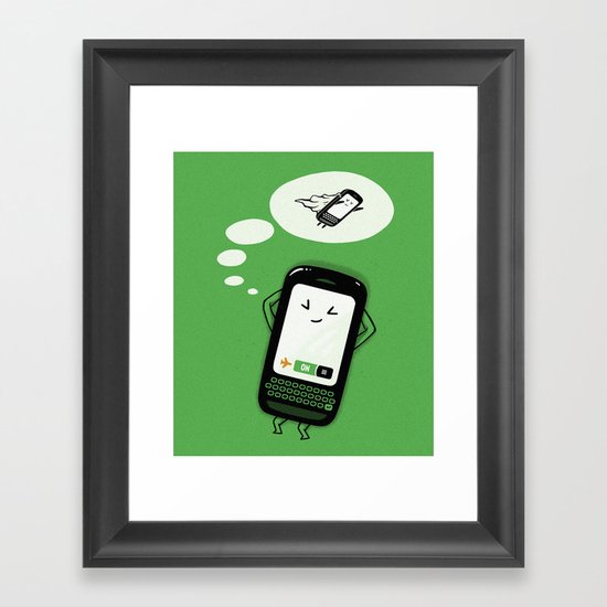 Flight Mode Framed Art Print