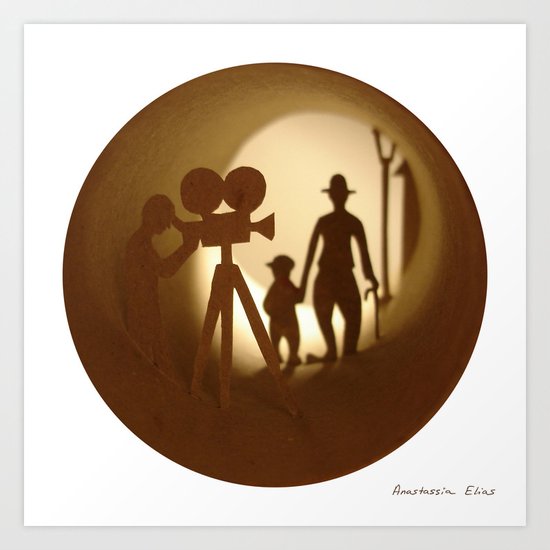 Charlie Chaplin "The Kid" (Charlie Chaplin "Le Kid") Art Print