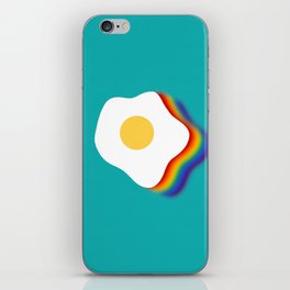 Rainbow fried egg 9 iPhone Skin