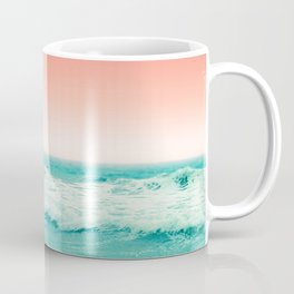 Aqua and Coral, 2 Coffee Mug