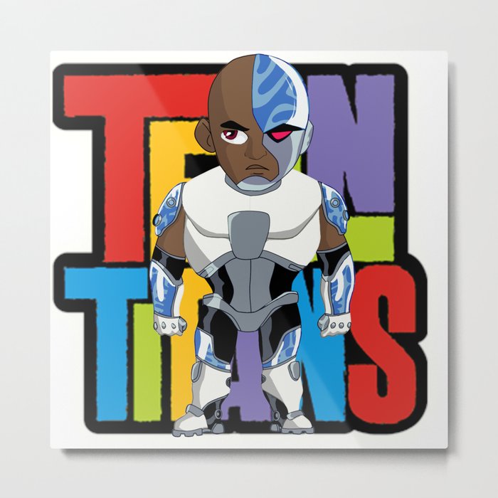 Teen Titans - Cyborg v2 Metal Print