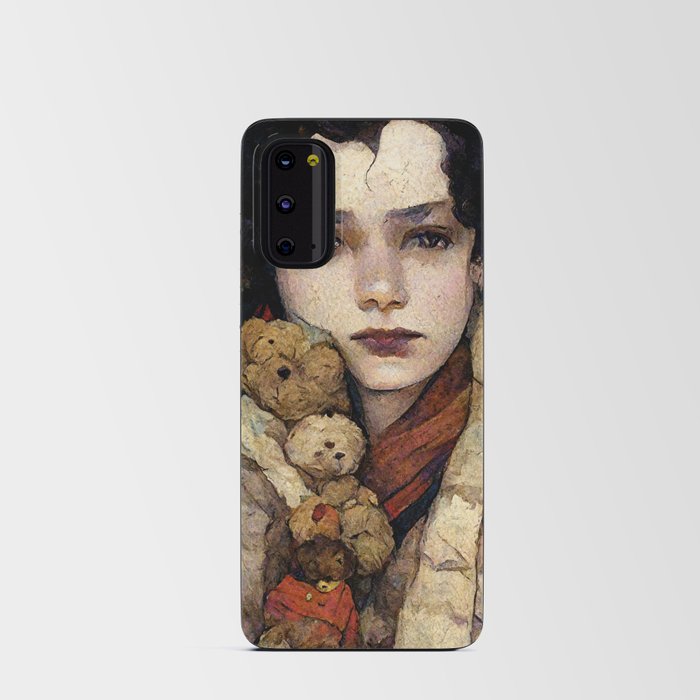 A winter teddy bear Android Card Case