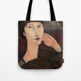Amedeo Modigliani "Adrienne (Woman with Bangs)" (1916) Tote Bag