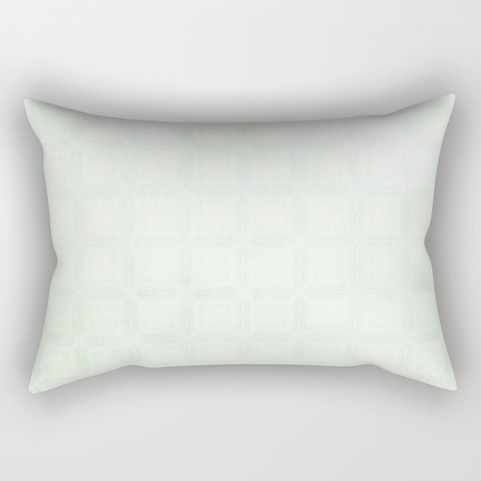 Retro pale green wallpaper Rectangular Pillow