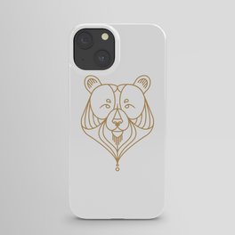 Gold Bear Two iPhone Case