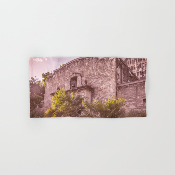 Palm Tree Summer The Alamo Hand Bath Towel By Travel Society6 Palm Tree Summer The Alamo Hand Bath Towel