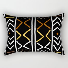 Abstract African Mudcloth Rectangular Pillow