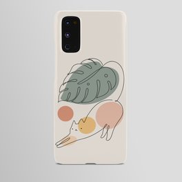 Cat and Plant 34 Android Case